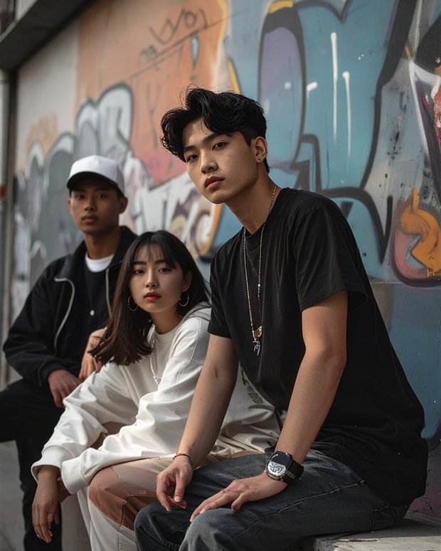Grupo joven con estilismos urbanos de Confident Studio